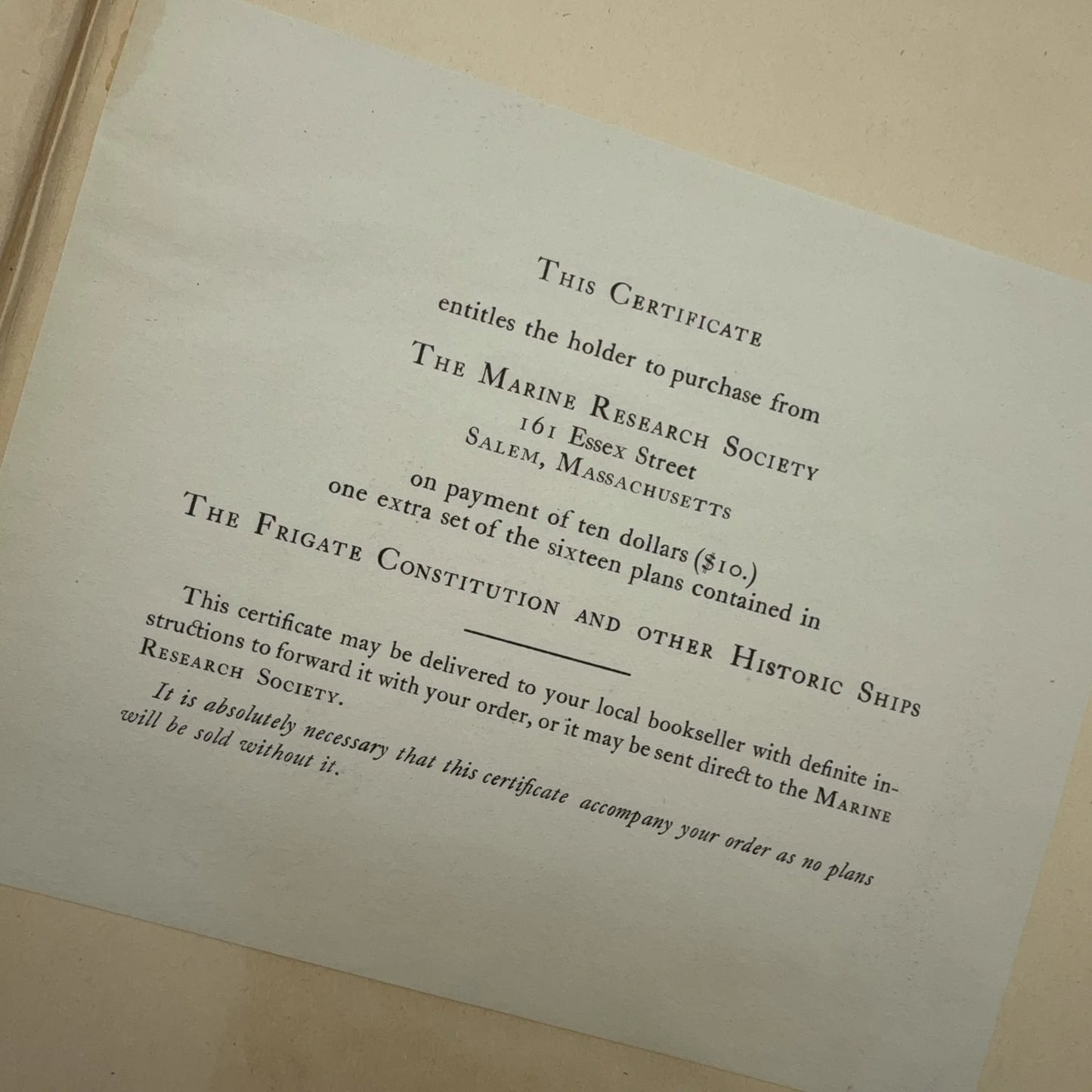"The Frigate Constitution And Other Historic Ships" — 1928 — F. Alexander Magoun