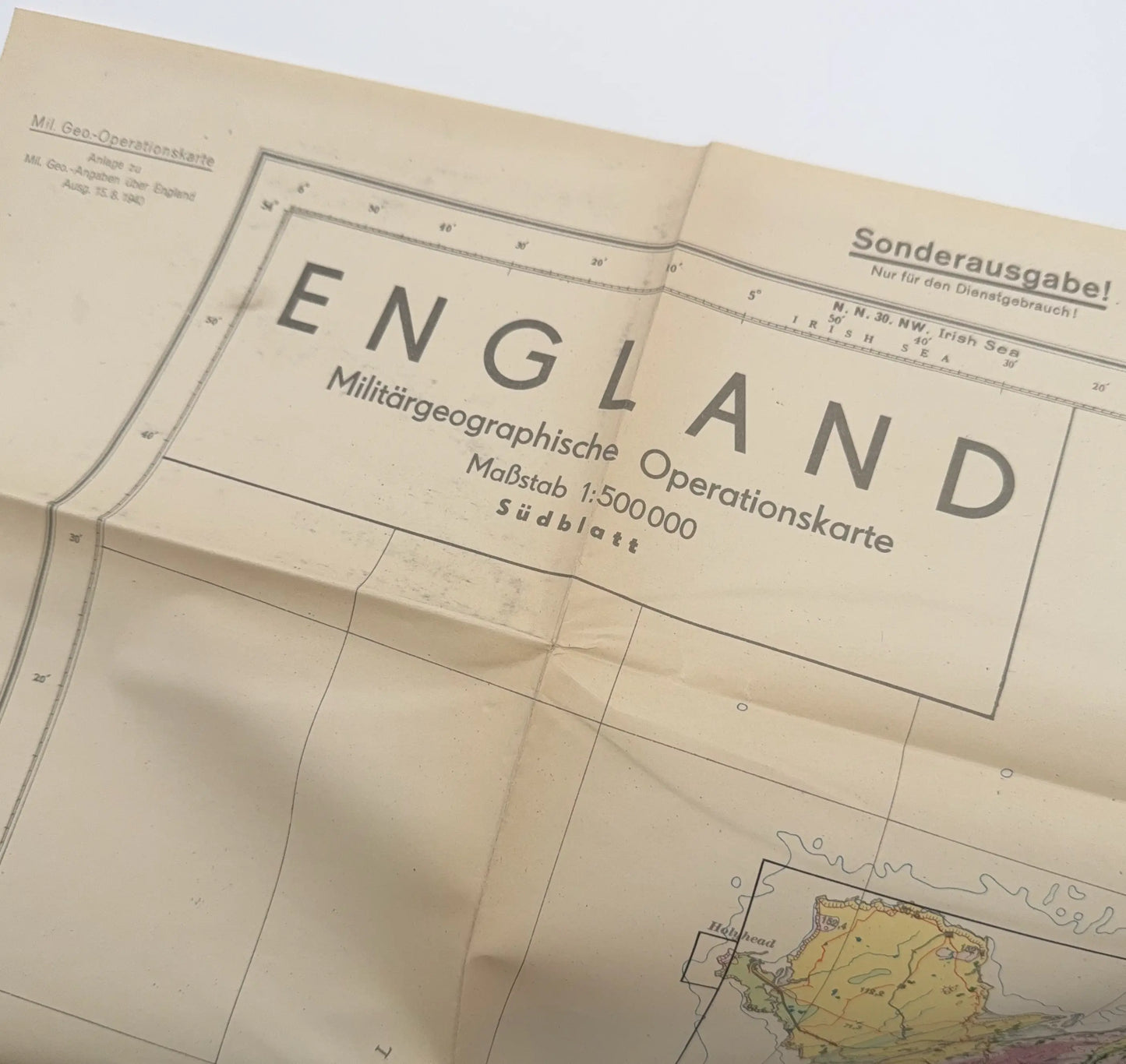 Operation Sea Lion | Folder A: Military geographic information about England