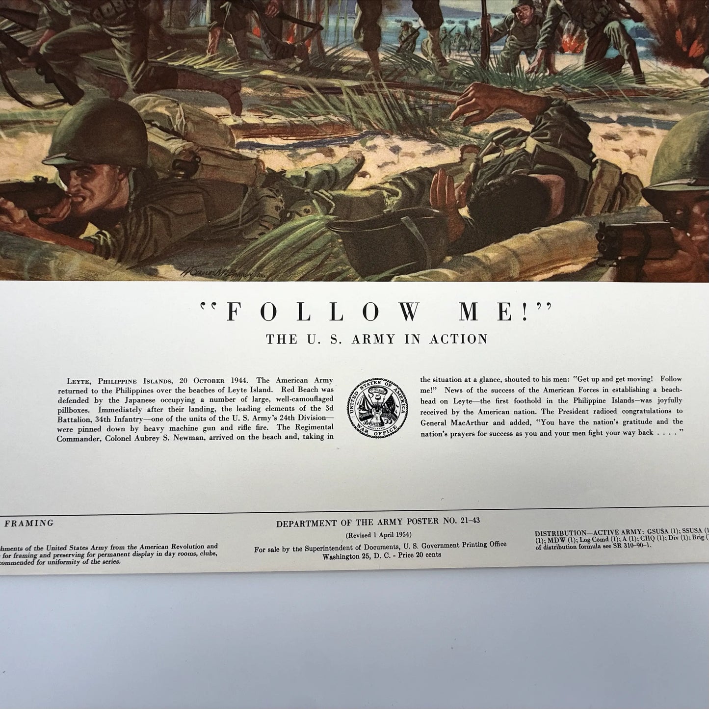 "U.S. Army in Action" Prints