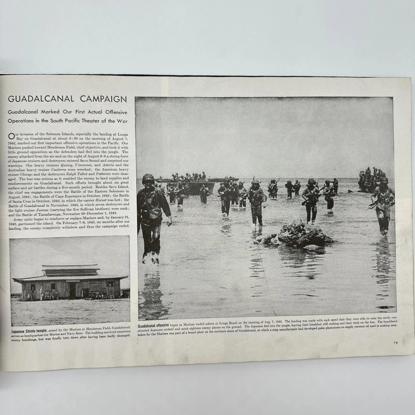 1945 Collier's Photographic History of World War II Vintage Book — Album Edition