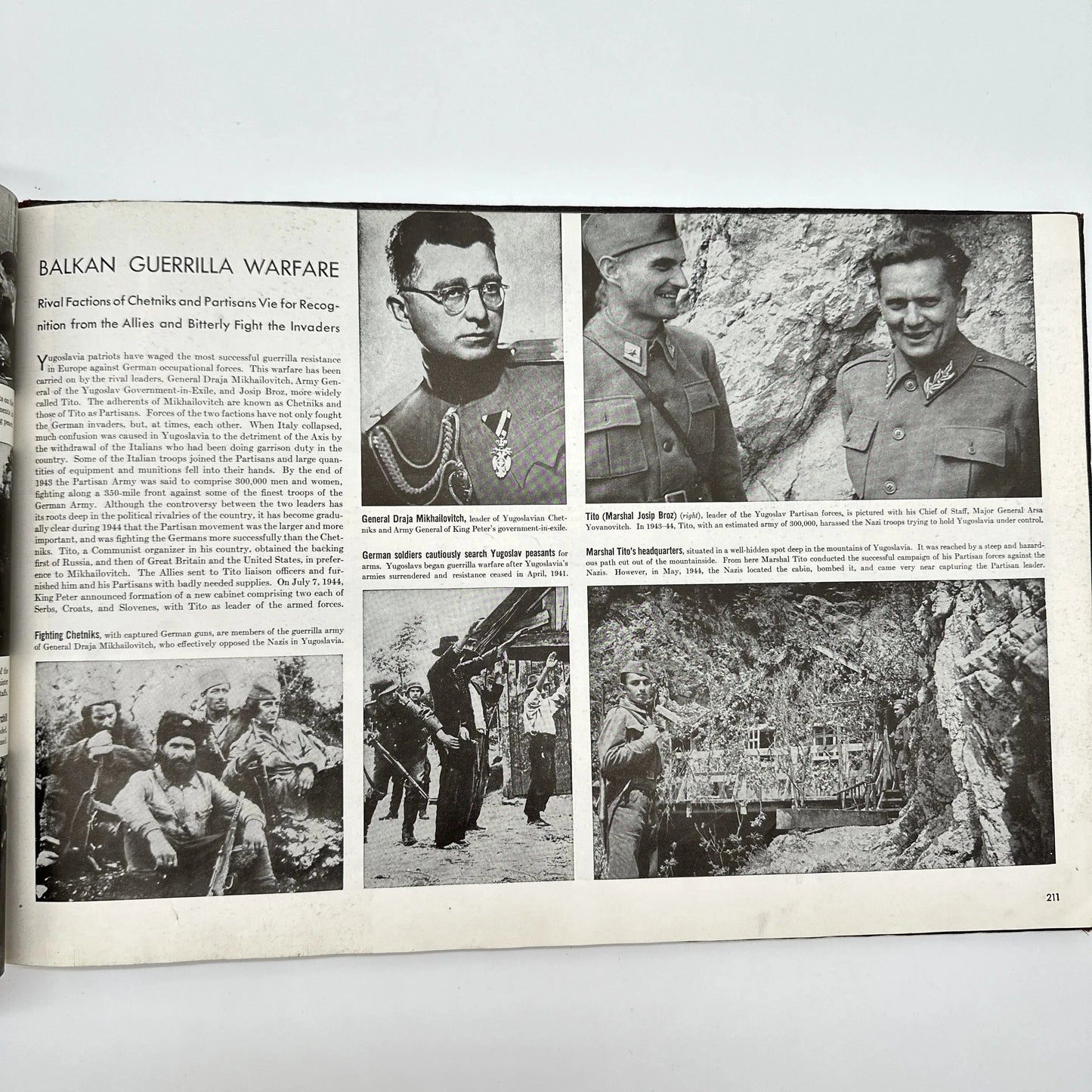 1945 Collier's Photographic History of World War II Vintage Book — Album Edition