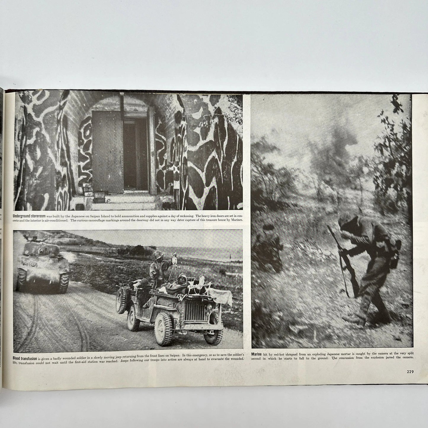 1945 Collier's Photographic History of World War II Vintage Book — Album Edition