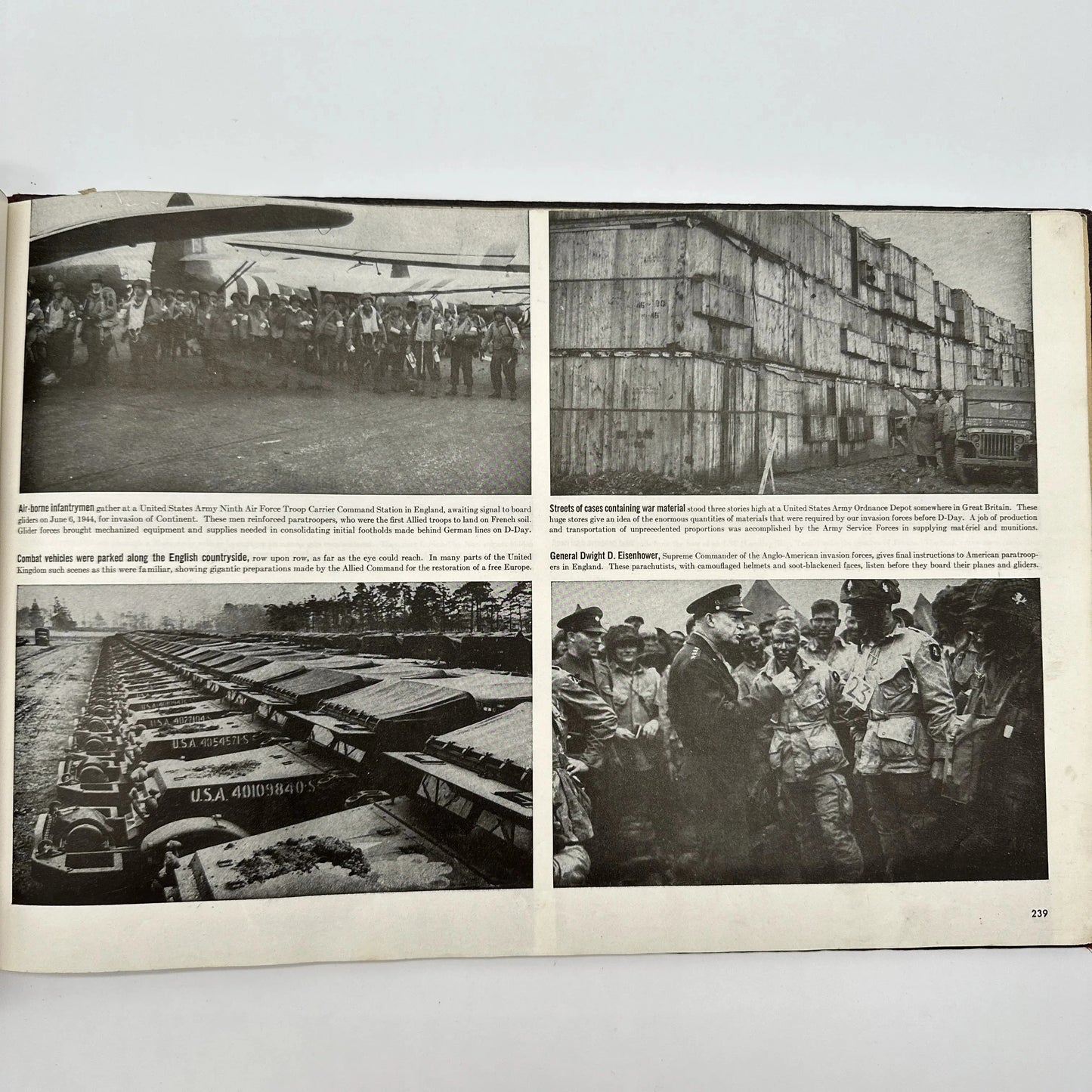 1945 Collier's Photographic History of World War II Vintage Book — Album Edition