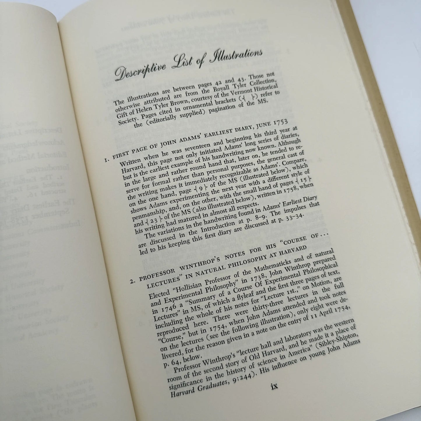 "The Adams Papers" — The Earliest Diary of John Adams — From June 1753 to August 1777 — Five volumes