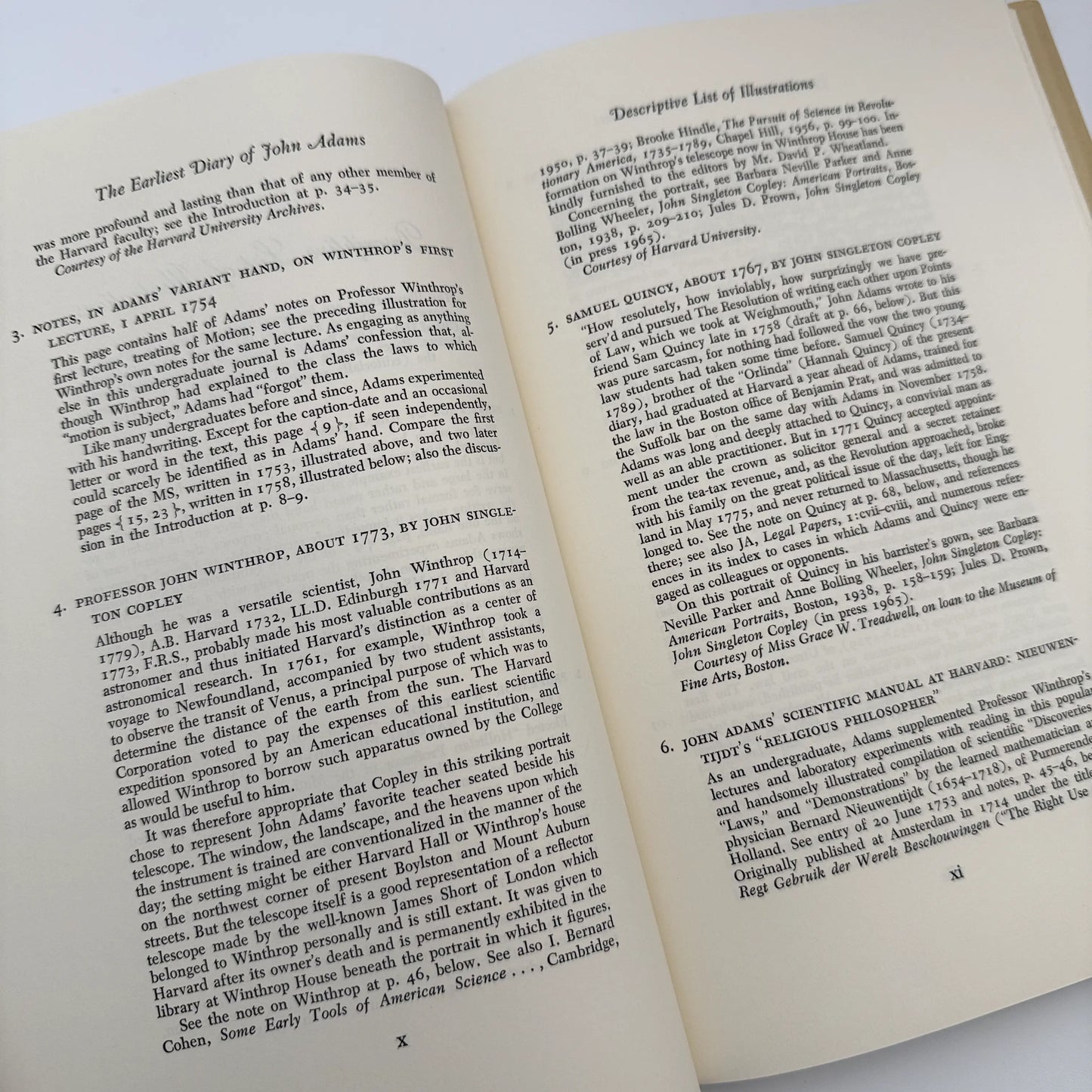 "The Adams Papers" — The Earliest Diary of John Adams — From June 1753 to August 1777 — Five volumes
