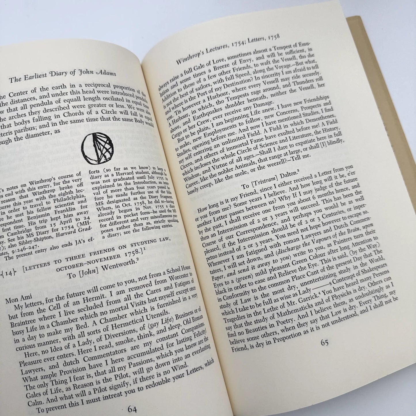"The Adams Papers" — The Earliest Diary of John Adams — From June 1753 to August 1777 — Five volumes