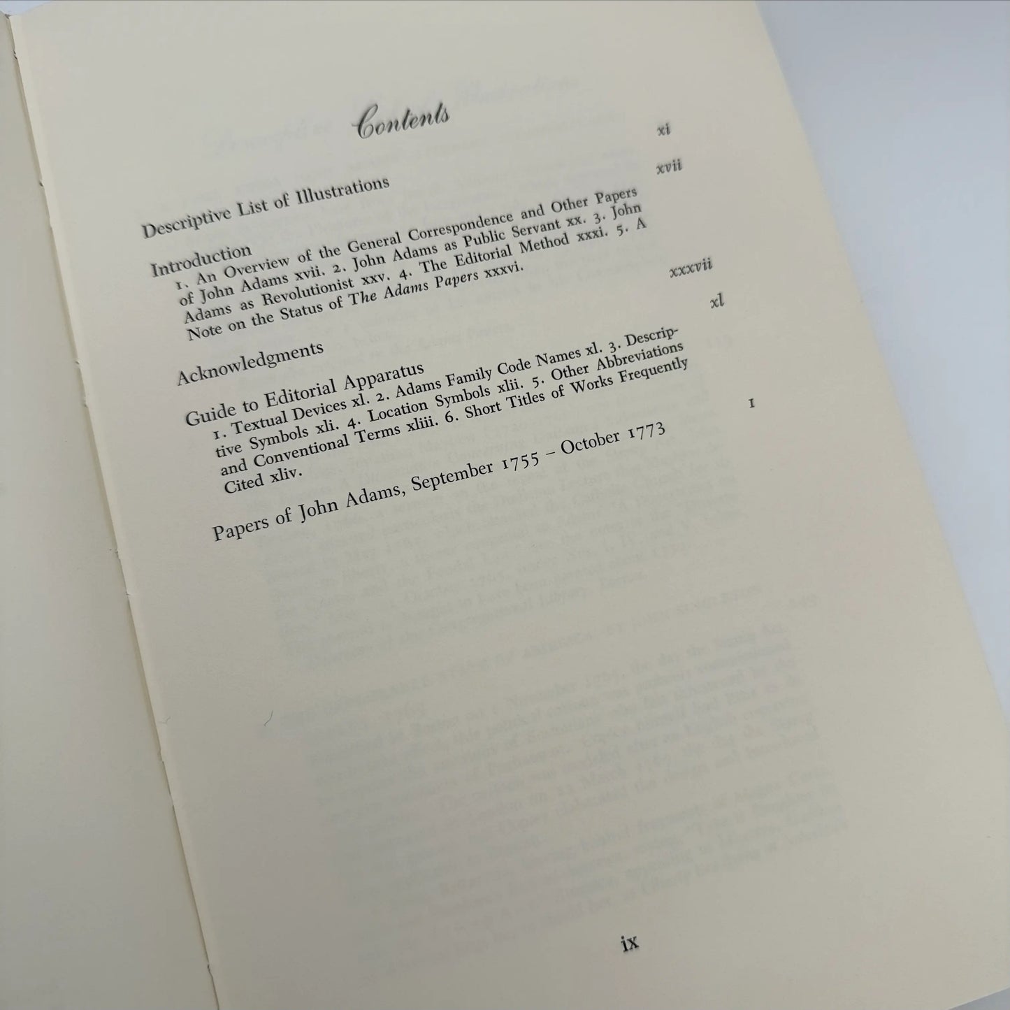 "The Adams Papers" — The Earliest Diary of John Adams — From June 1753 to August 1777 — Five volumes