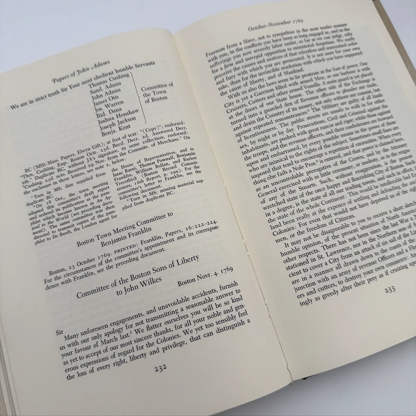 "The Adams Papers" — The Earliest Diary of John Adams — From June 1753 to August 1777 — Five volumes