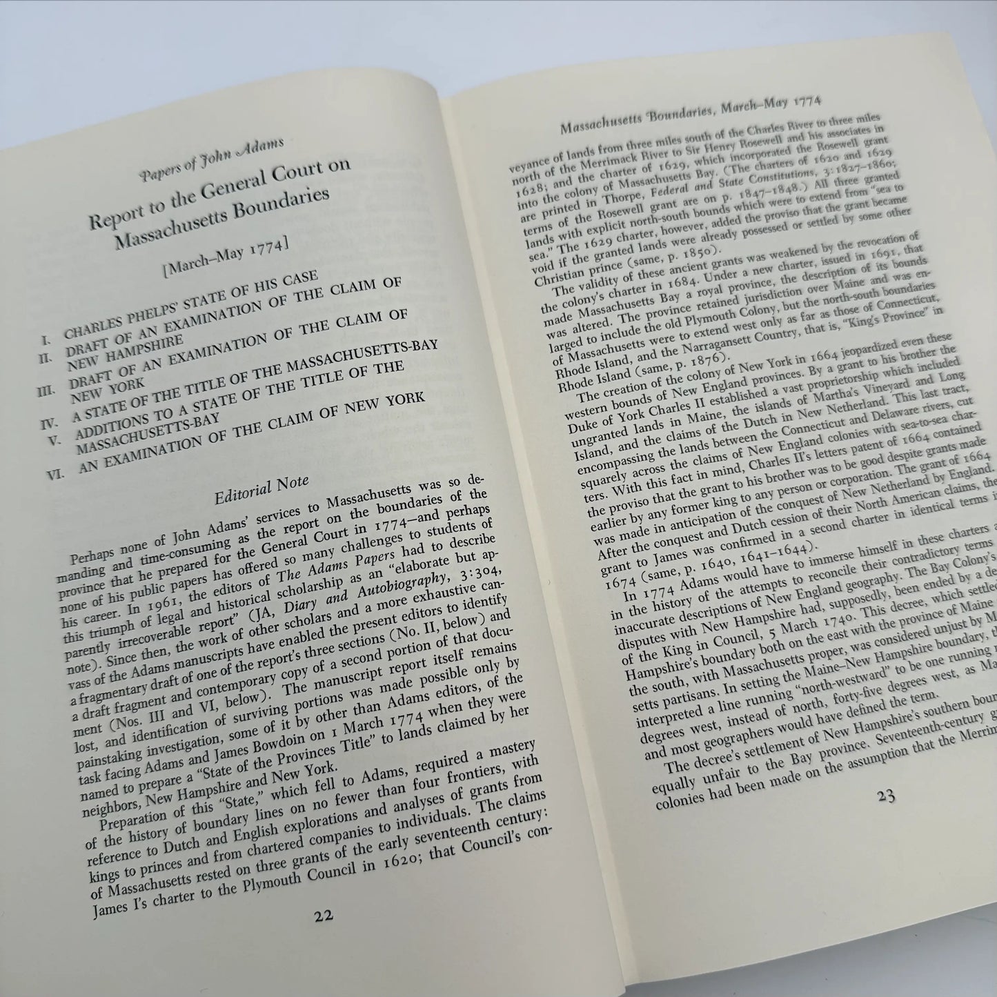 "The Adams Papers" — The Earliest Diary of John Adams — From June 1753 to August 1777 — Five volumes