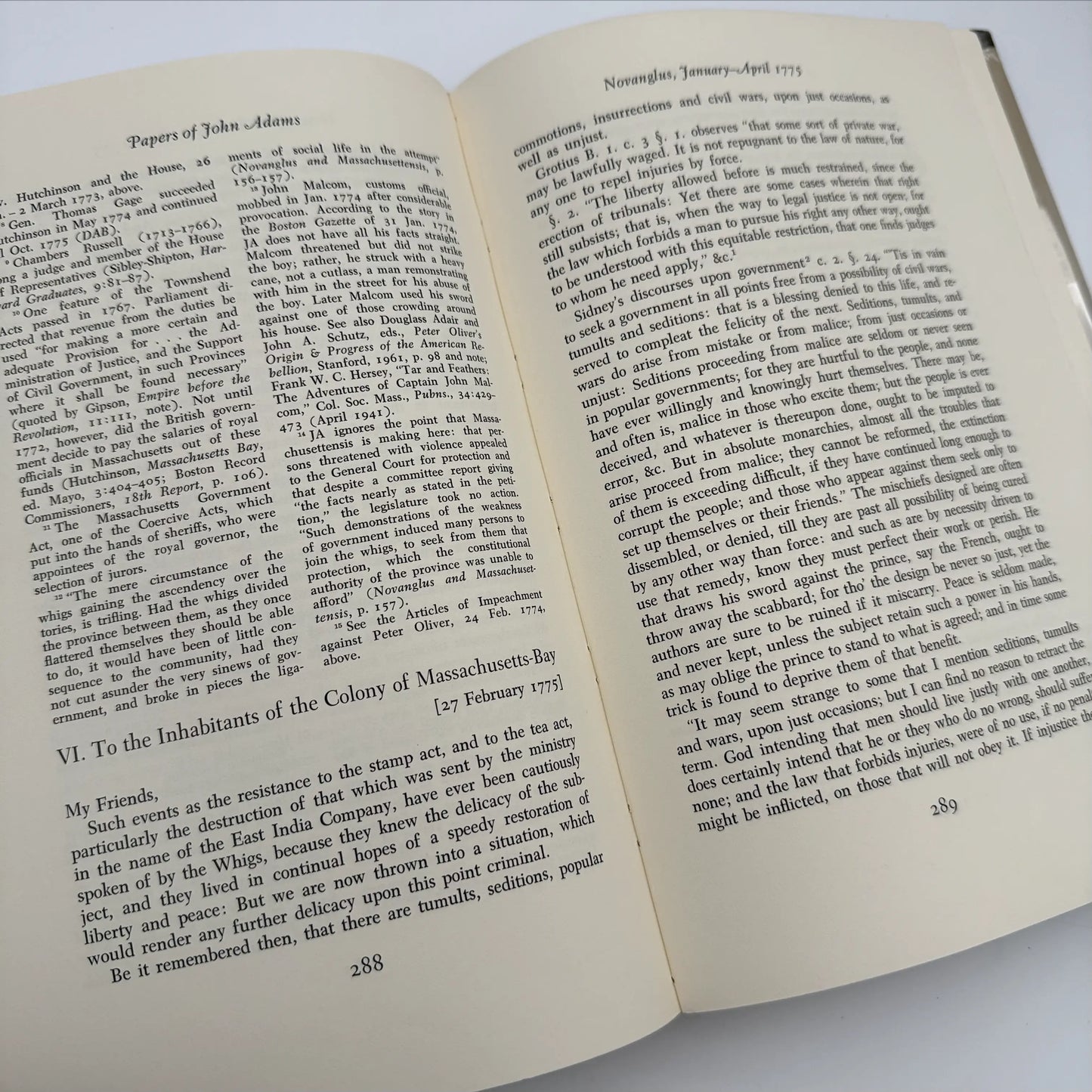 "The Adams Papers" — The Earliest Diary of John Adams — From June 1753 to August 1777 — Five volumes