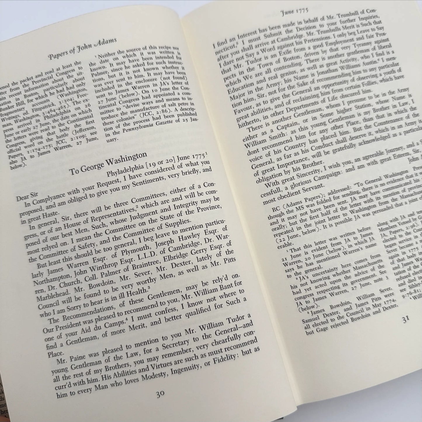 "The Adams Papers" — The Earliest Diary of John Adams — From June 1753 to August 1777 — Five volumes