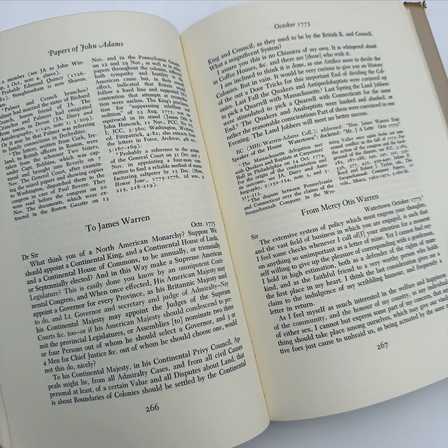 "The Adams Papers" — The Earliest Diary of John Adams — From June 1753 to August 1777 — Five volumes