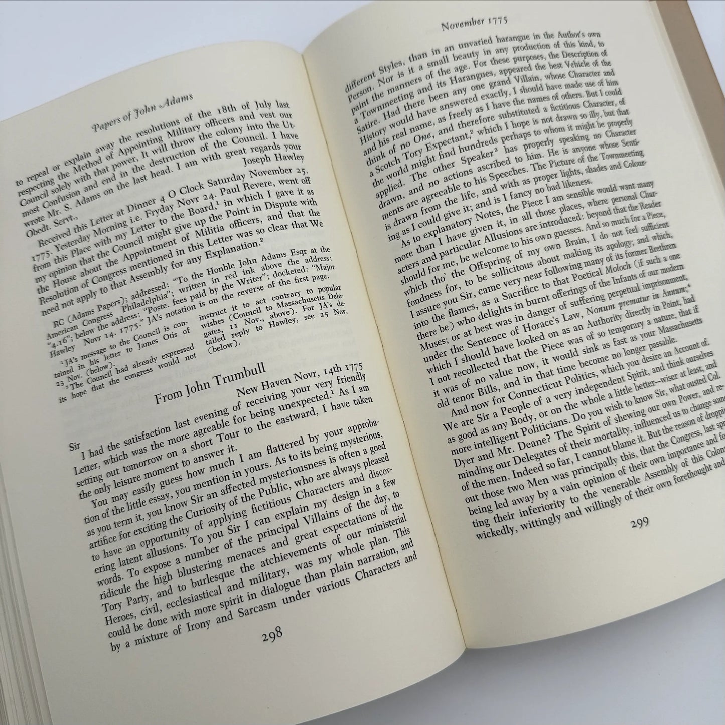 "The Adams Papers" — The Earliest Diary of John Adams — From June 1753 to August 1777 — Five volumes