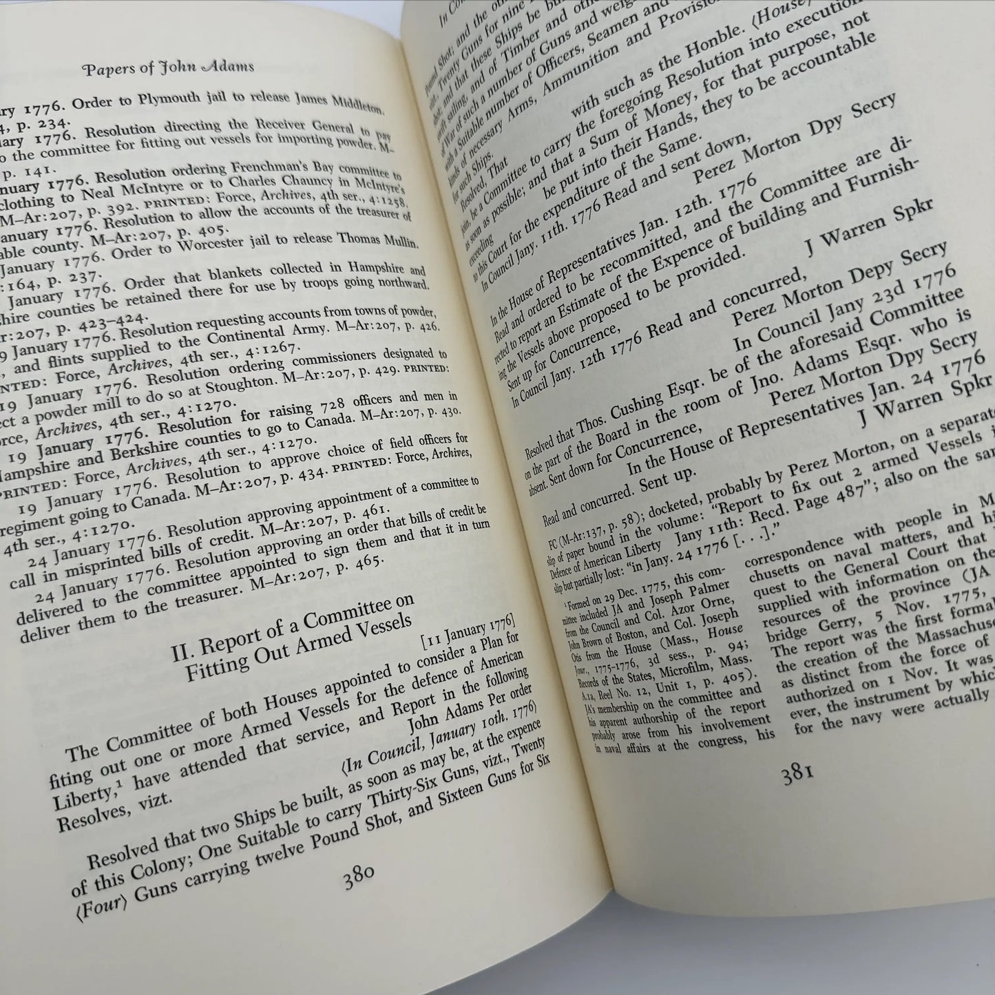 "The Adams Papers" — The Earliest Diary of John Adams — From June 1753 to August 1777 — Five volumes