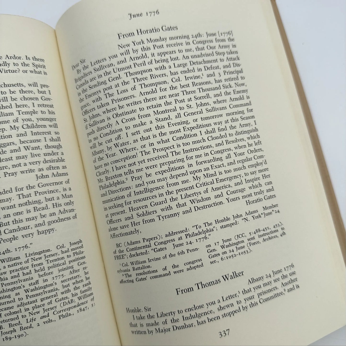 "The Adams Papers" — The Earliest Diary of John Adams — From June 1753 to August 1777 — Five volumes