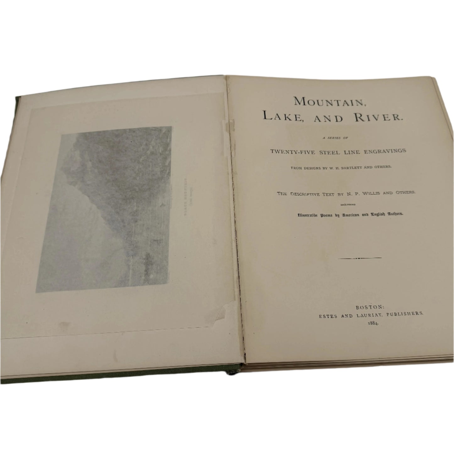 "Mountain, Lake, and River" by W.H. Bartlett and Others — 1884