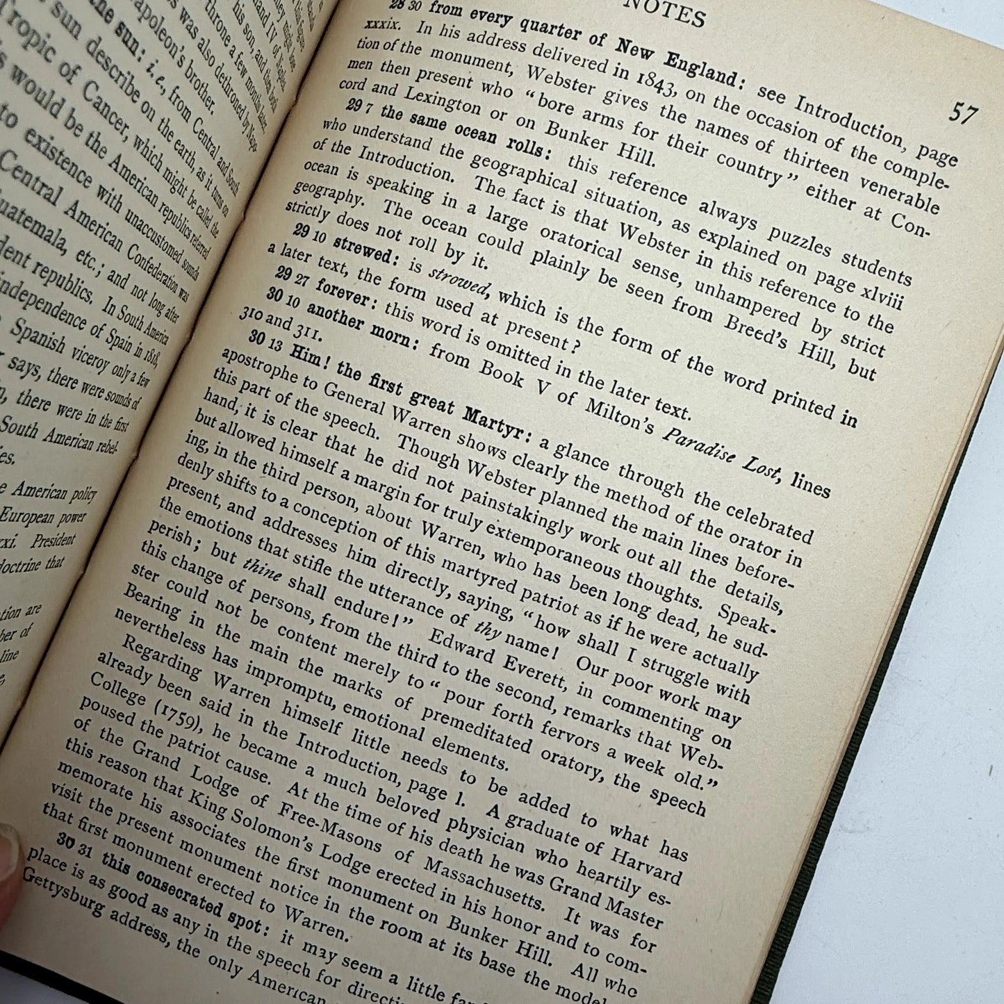 "Washington's Farewell Address, Webster's First Bunker Hill Oration, Lincoln's Gettysburg Address" Edited by Charles Robert Gaston