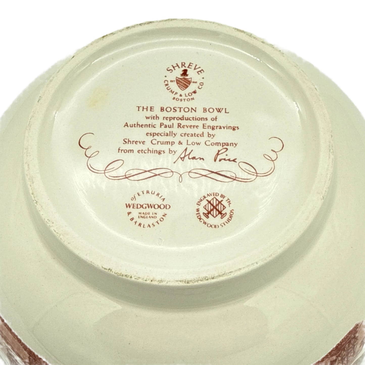 "The Boston Bowl" with images from Paul Revere engravings — From Wedgwood