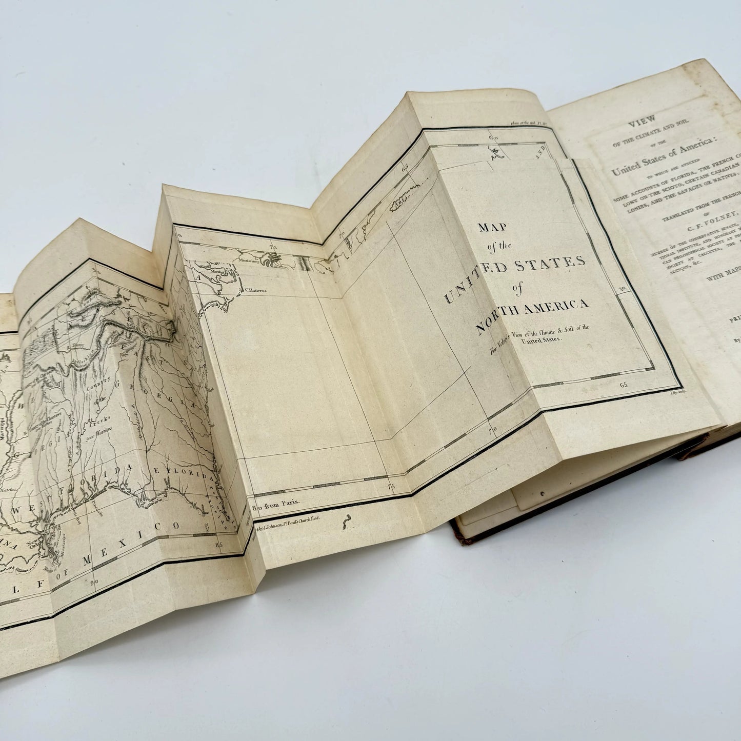 "View of the Climate and Soil of the United States of America" by C.F. Volney — 1804