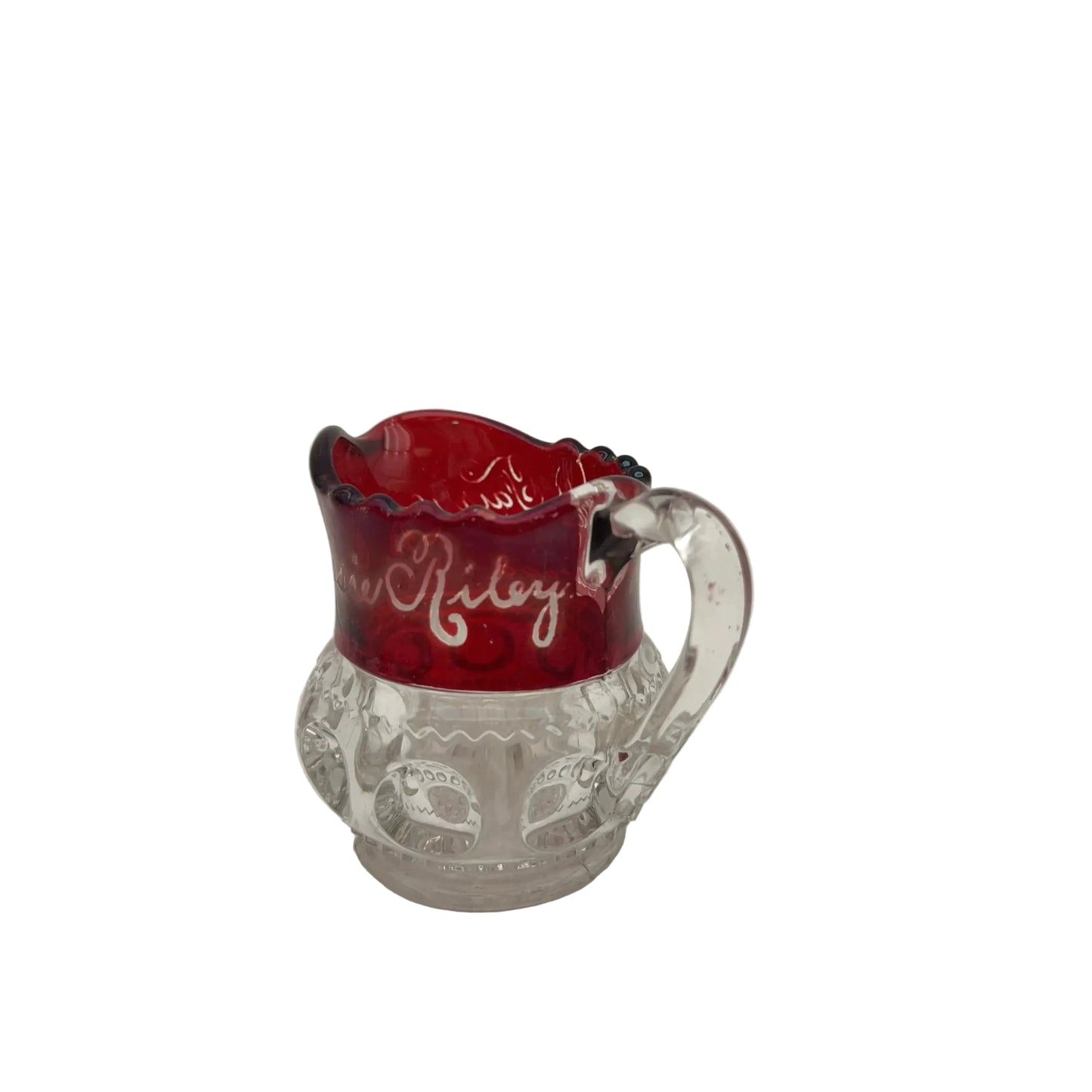 1893 World’s Fair Columbian Exposition Ruby-Dipped Hand-Engraved Glassware