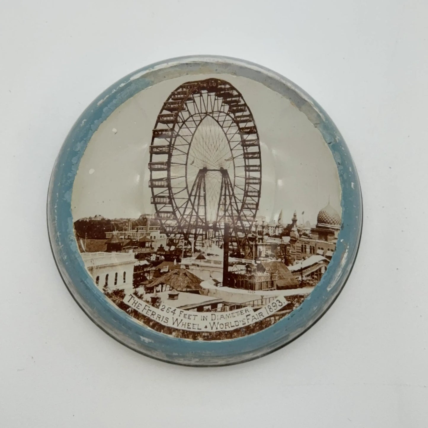 1893 World’s Fair Columbian Exposition Paperweights — Ferris Wheel