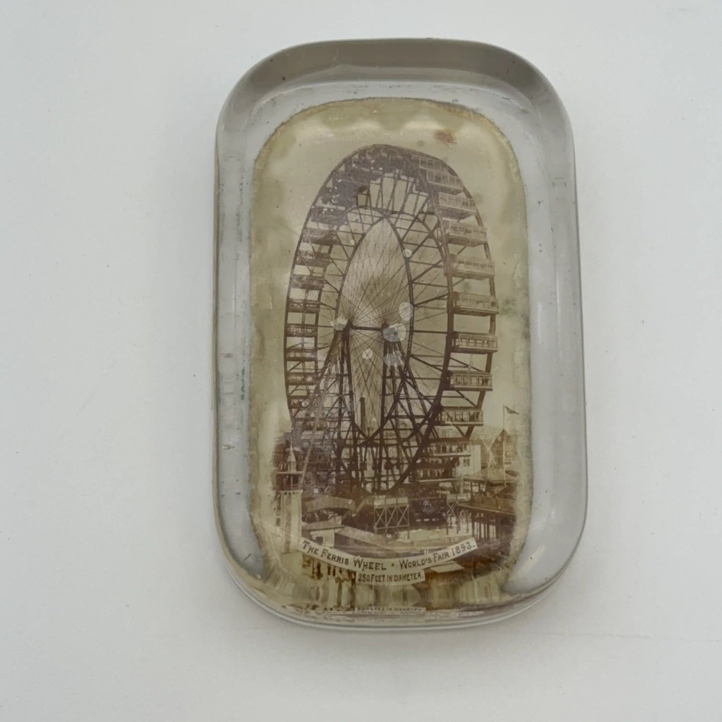 1893 World’s Fair Columbian Exposition Paperweights — Ferris Wheel