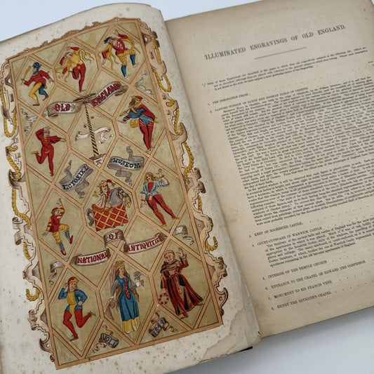 "Old England: A Museum of Popular Antiquities" by Charles Knight — 1860 — Two volume set