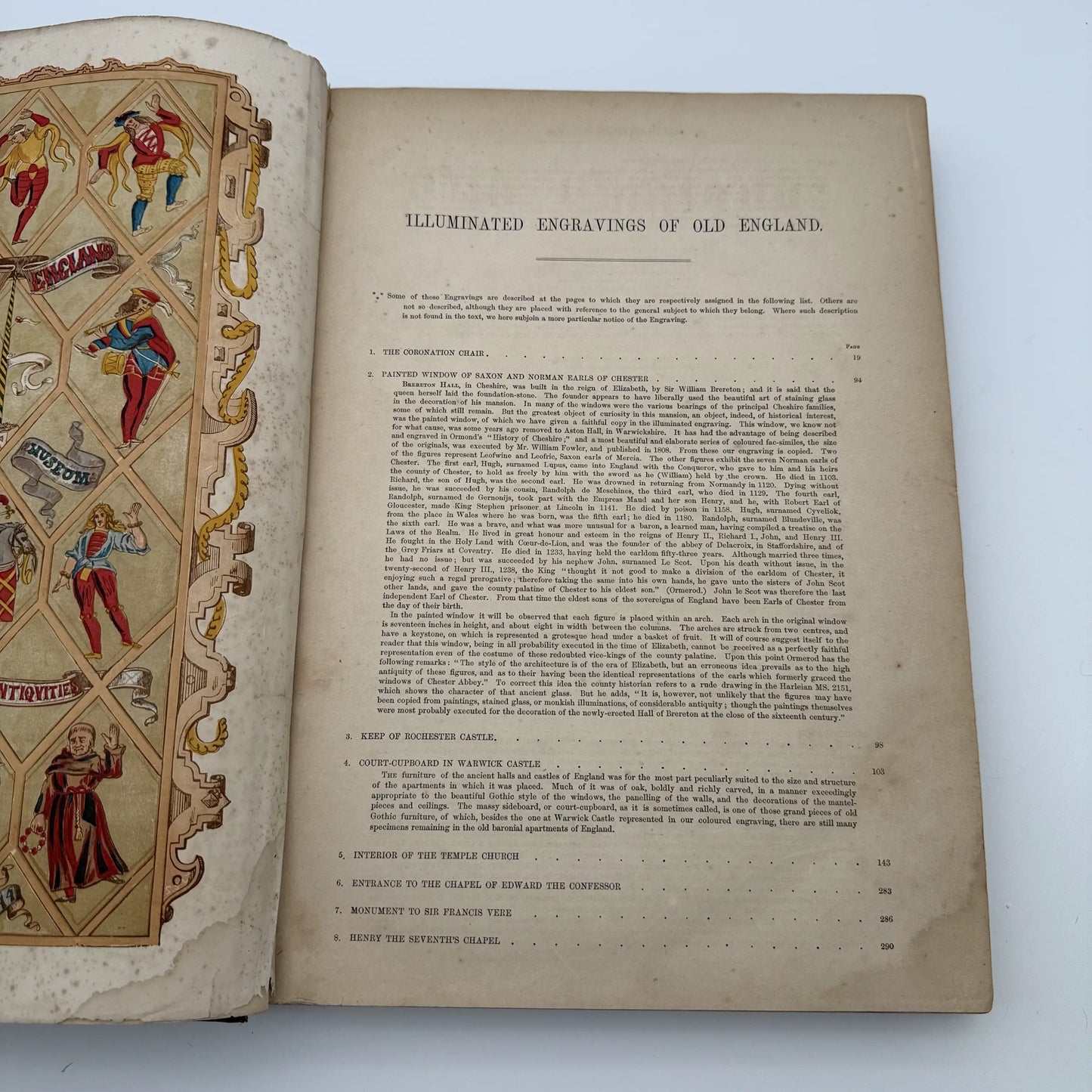 "Old England: A Museum of Popular Antiquities" by Charles Knight — 1860 — Two volume set