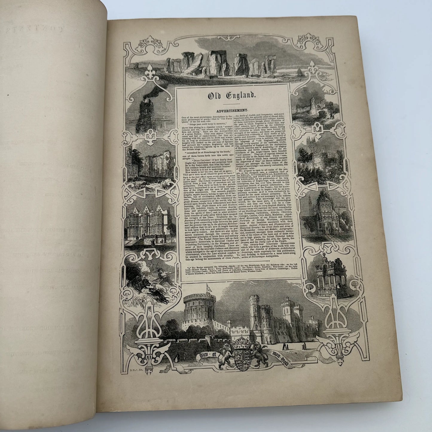 "Old England: A Museum of Popular Antiquities" by Charles Knight — 1860 — Two volume set
