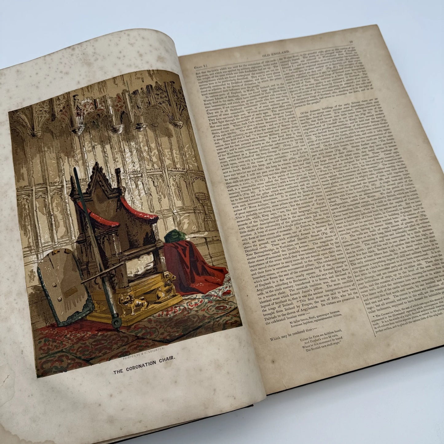"Old England: A Museum of Popular Antiquities" by Charles Knight — 1860 — Two volume set