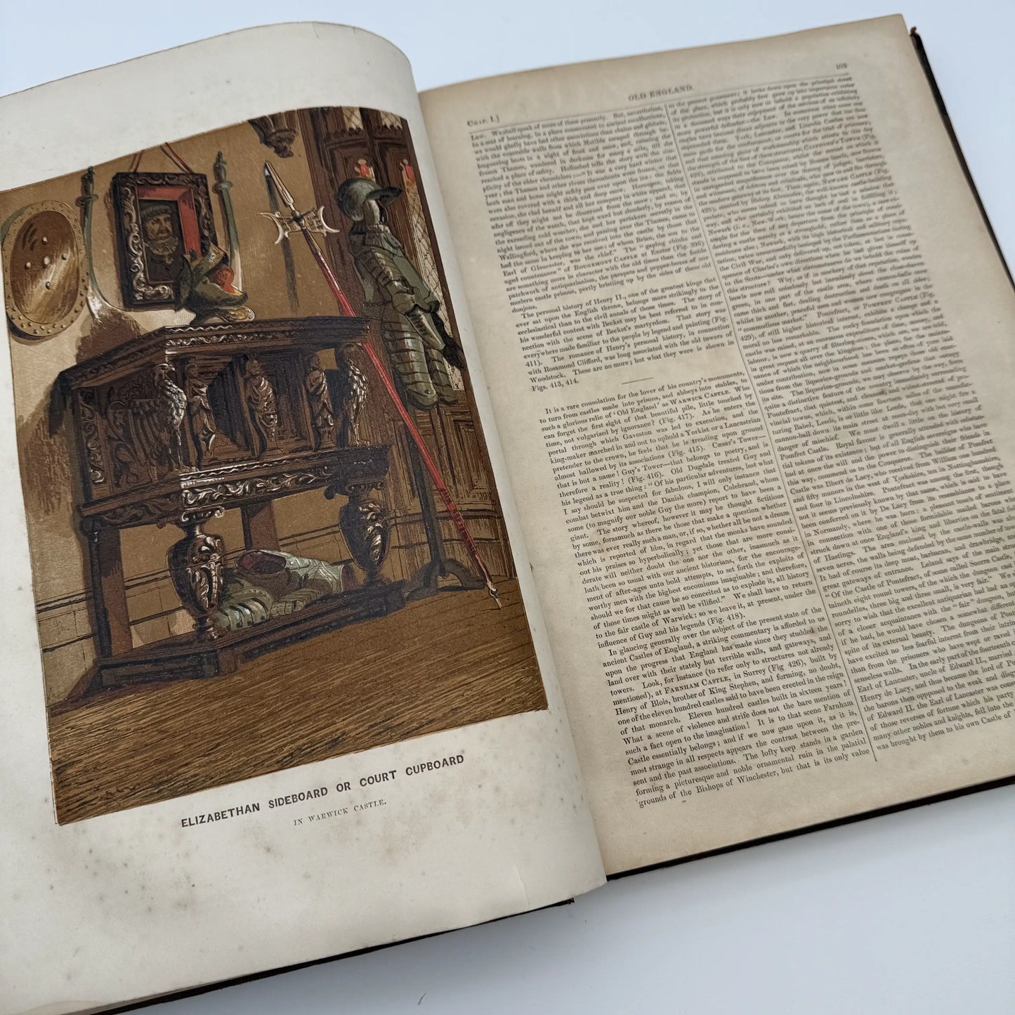 "Old England: A Museum of Popular Antiquities" by Charles Knight — 1860 — Two volume set