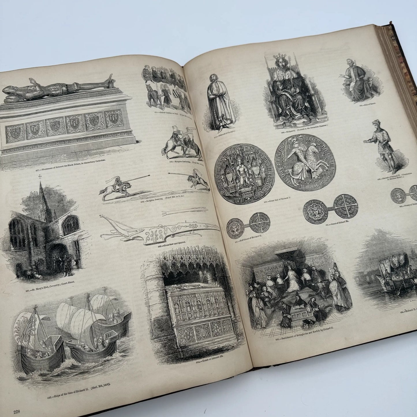 "Old England: A Museum of Popular Antiquities" by Charles Knight — 1860 — Two volume set