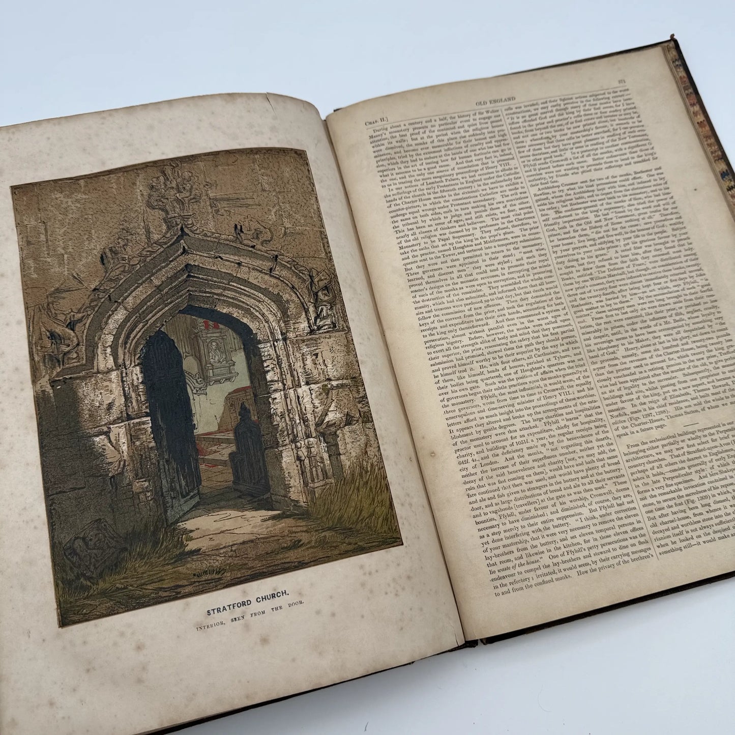 "Old England: A Museum of Popular Antiquities" by Charles Knight — 1860 — Two volume set