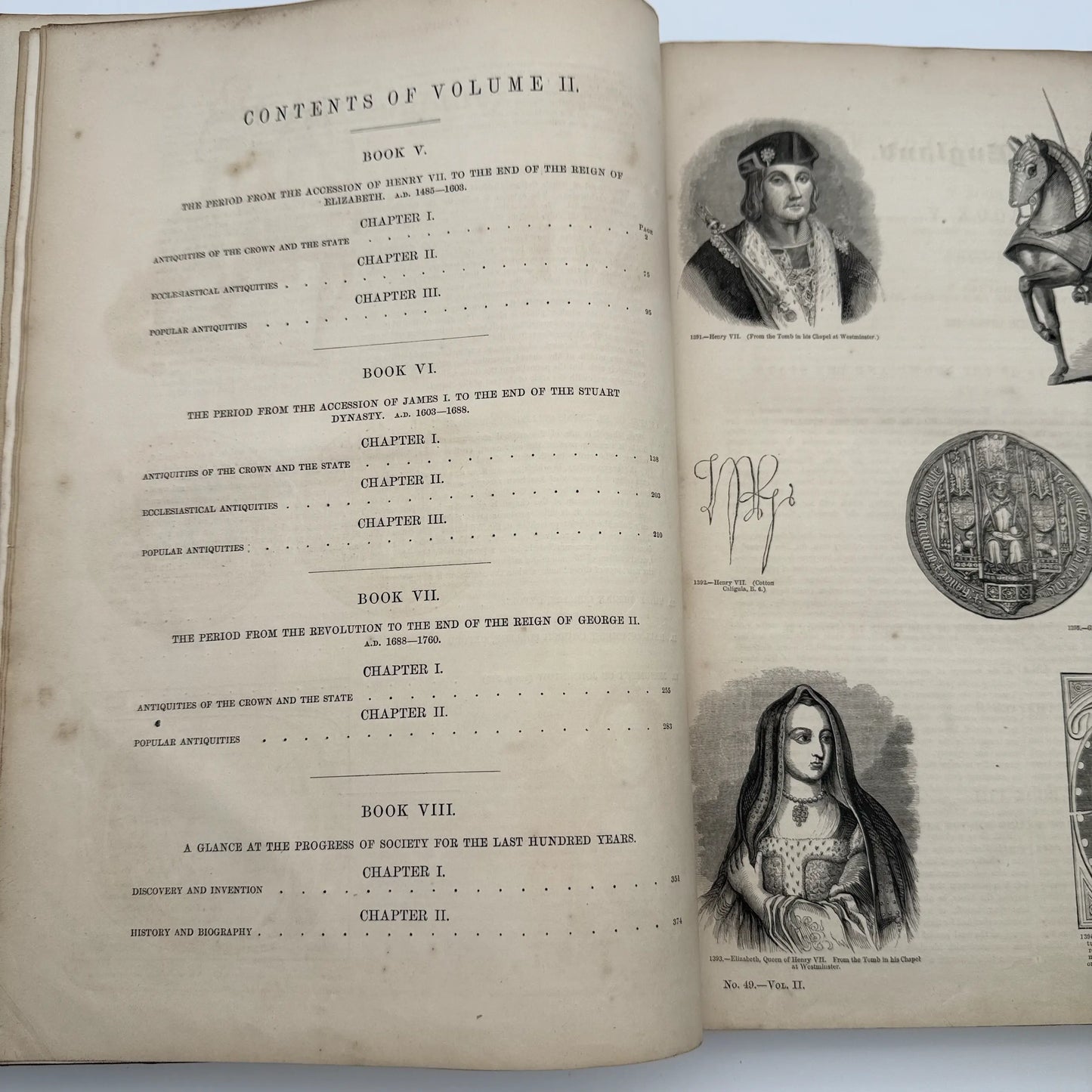 "Old England: A Museum of Popular Antiquities" by Charles Knight — 1860 — Two volume set