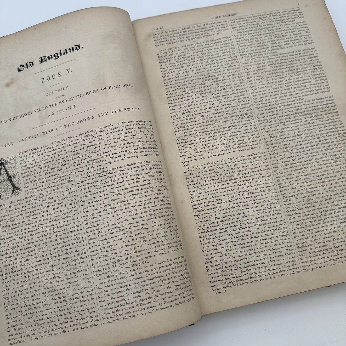 "Old England: A Museum of Popular Antiquities" by Charles Knight — 1860 — Two volume set