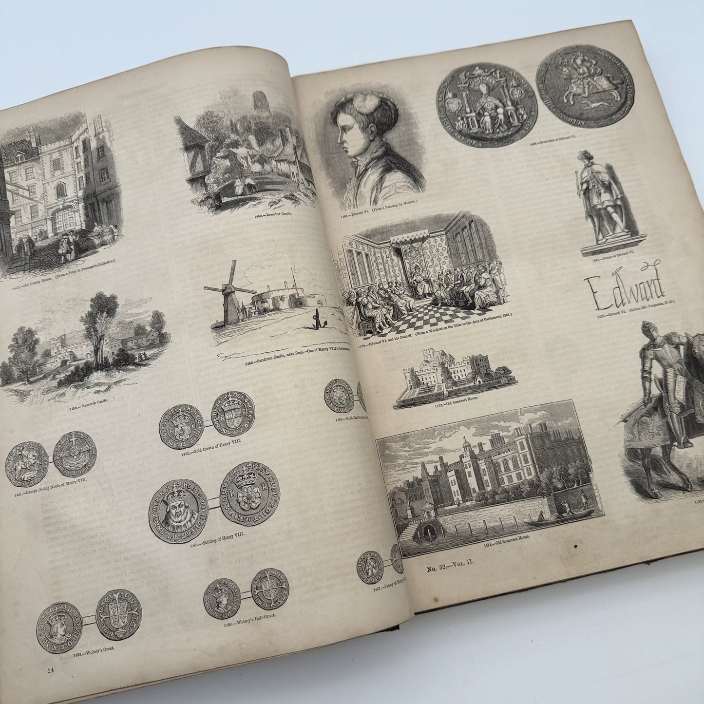 "Old England: A Museum of Popular Antiquities" by Charles Knight — 1860 — Two volume set