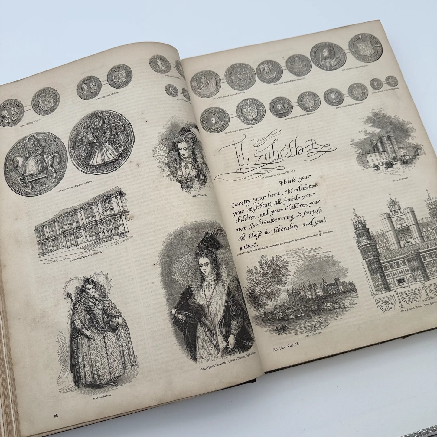 "Old England: A Museum of Popular Antiquities" by Charles Knight — 1860 — Two volume set