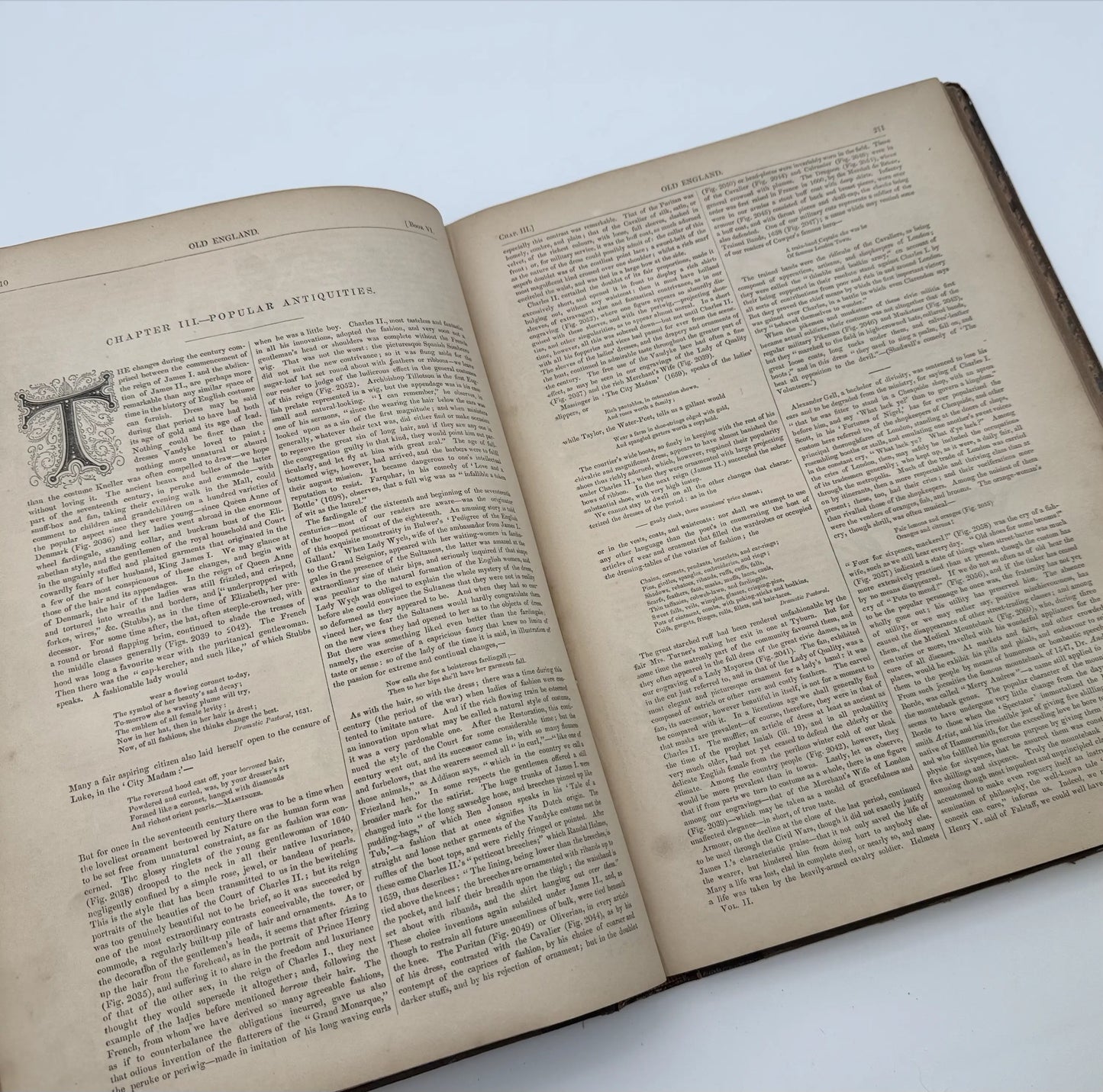 "Old England: A Museum of Popular Antiquities" by Charles Knight — 1860 — Two volume set