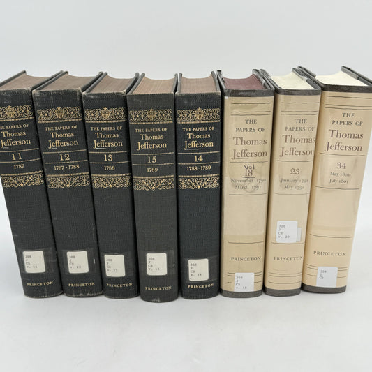 The Papers of Thomas Jefferson — Vols. 11, 12, 13, 14, 15, 18, 23, and 34