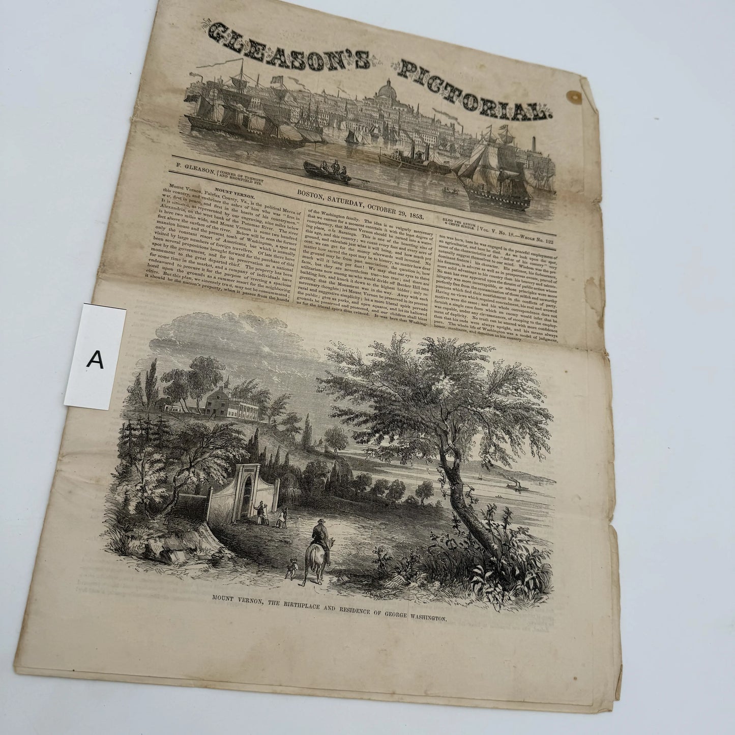 "Gleason's Pictorial Drawing-Room Companion" and "Harper's Weekly, A Journal of Civilization" — 1853 - 1867