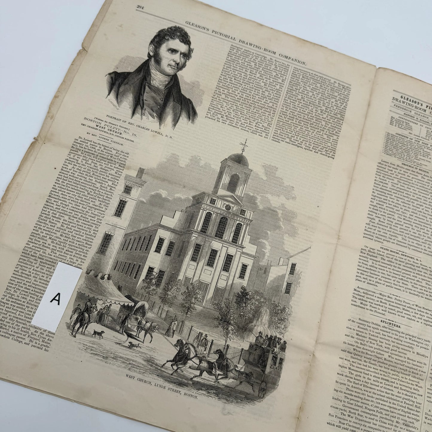 "Gleason's Pictorial Drawing-Room Companion" and "Harper's Weekly, A Journal of Civilization" — 1853 - 1867