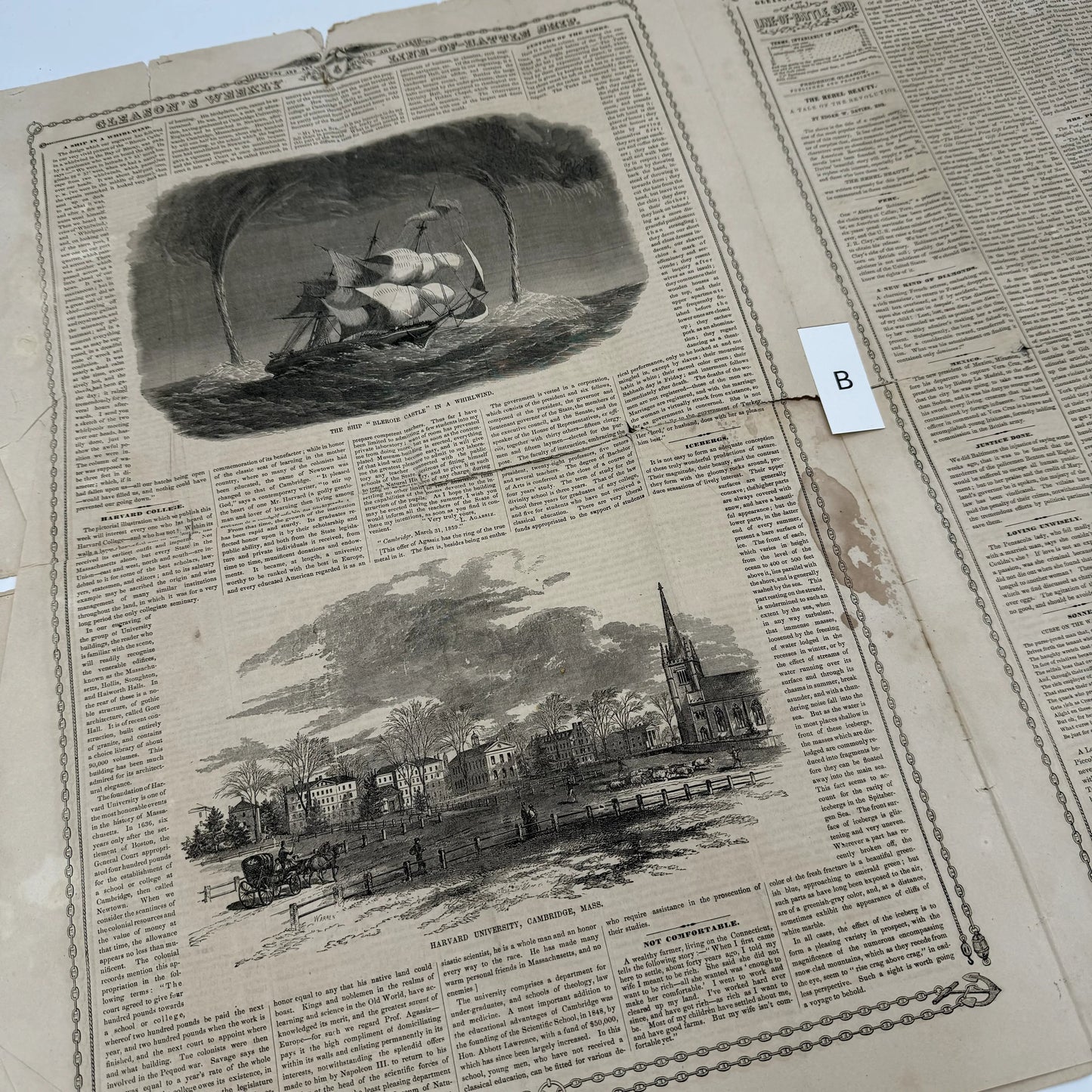 "Gleason's Pictorial Drawing-Room Companion" and "Harper's Weekly, A Journal of Civilization" — 1853 - 1867