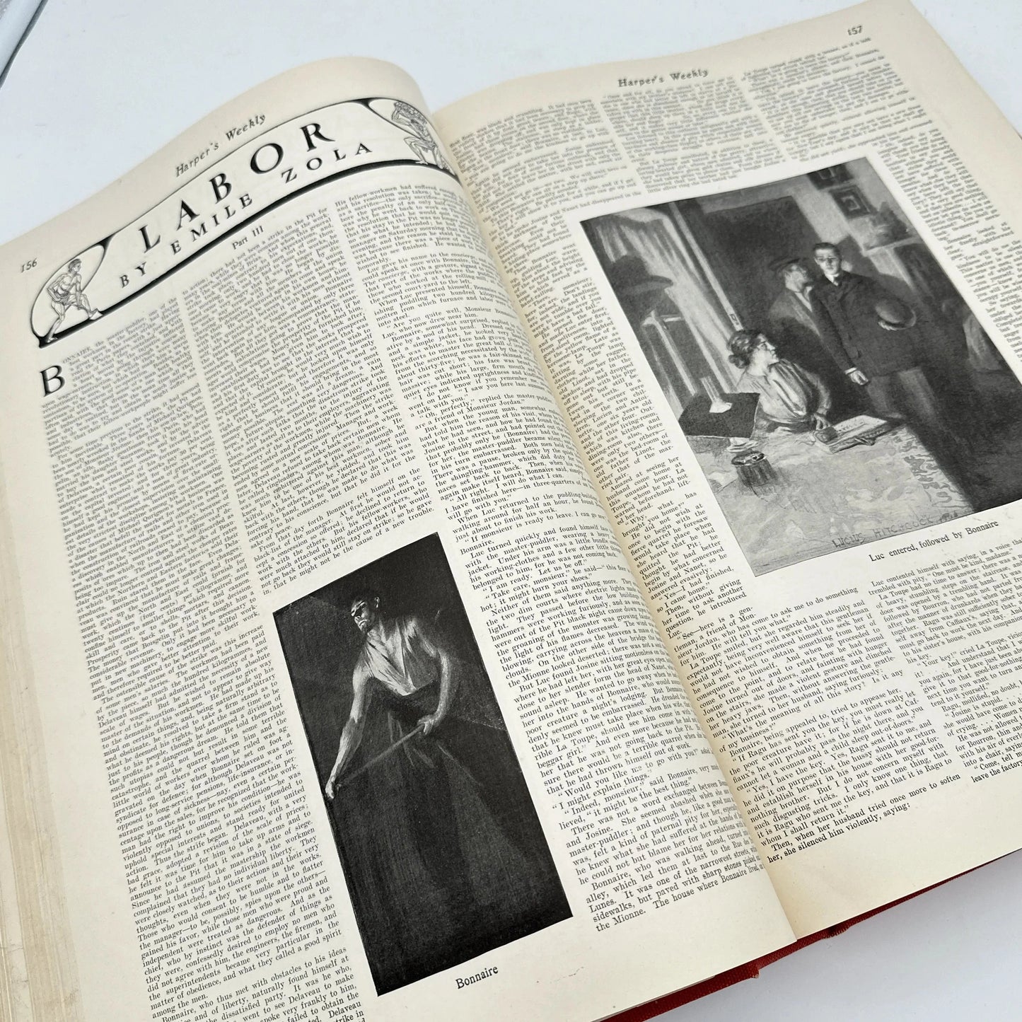 1901 "Harper's Weekly" from January to June in a large bound book — First edition