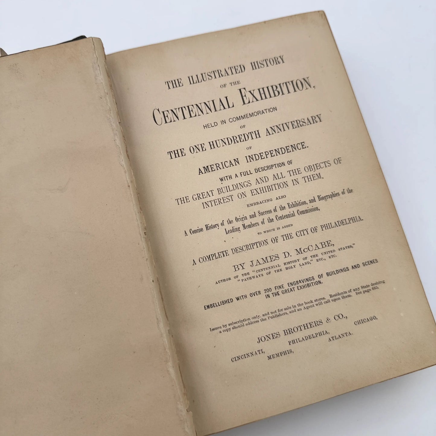 1876 "History of the Centennial Exhibition" by James D. McCabe — Two available