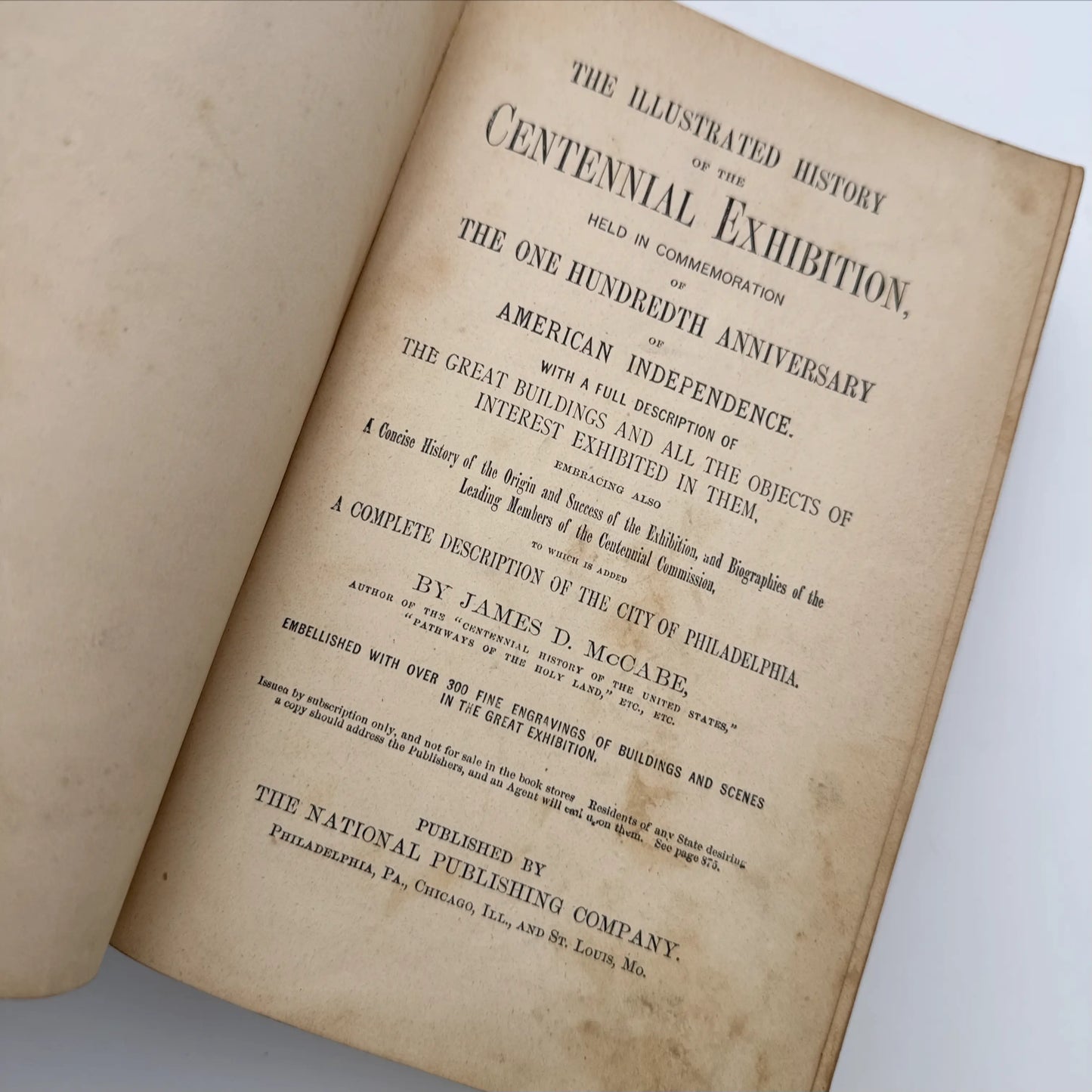 1876 "History of the Centennial Exhibition" by James D. McCabe — Two available