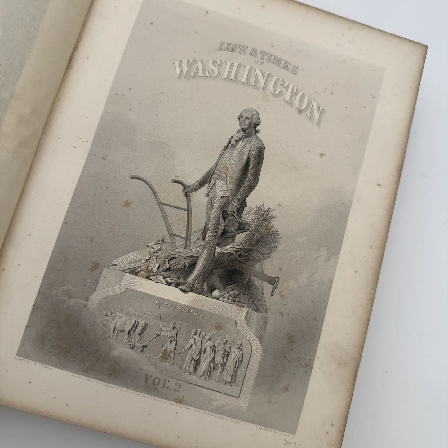 "Life of Washington" by John Frederick Schroeder— 1857— Two volume set