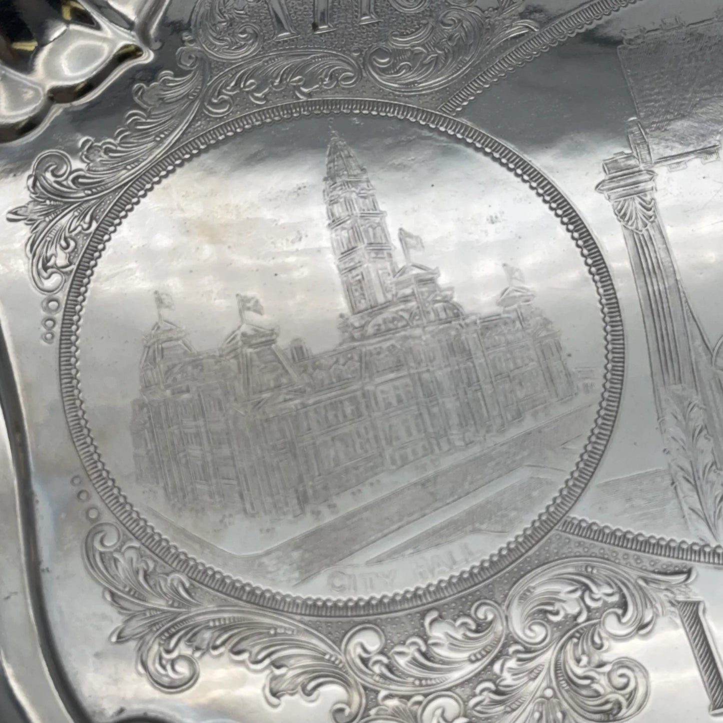 Large Sesqui-Centennial Tray — "150 Years of American Independence."