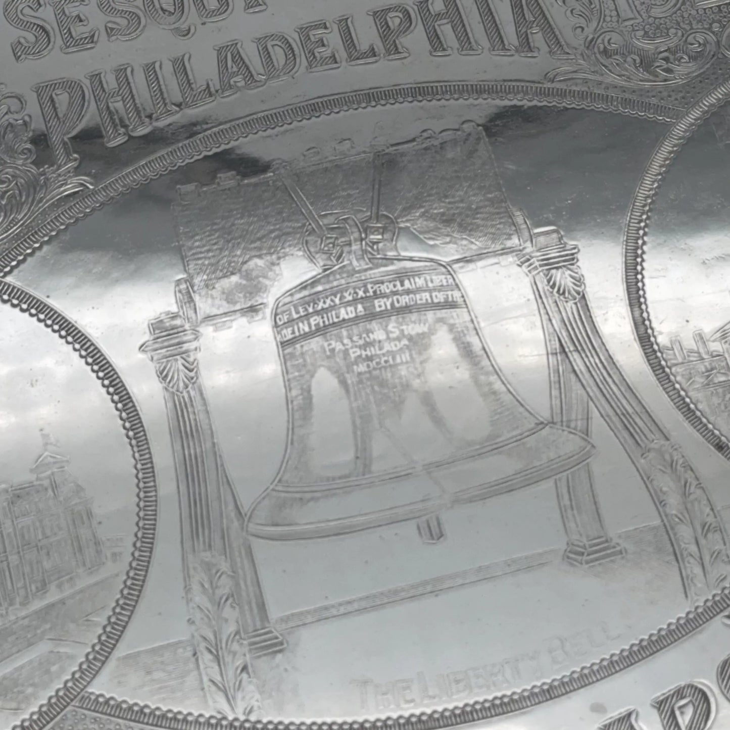 Large Sesqui-Centennial Tray — "150 Years of American Independence."