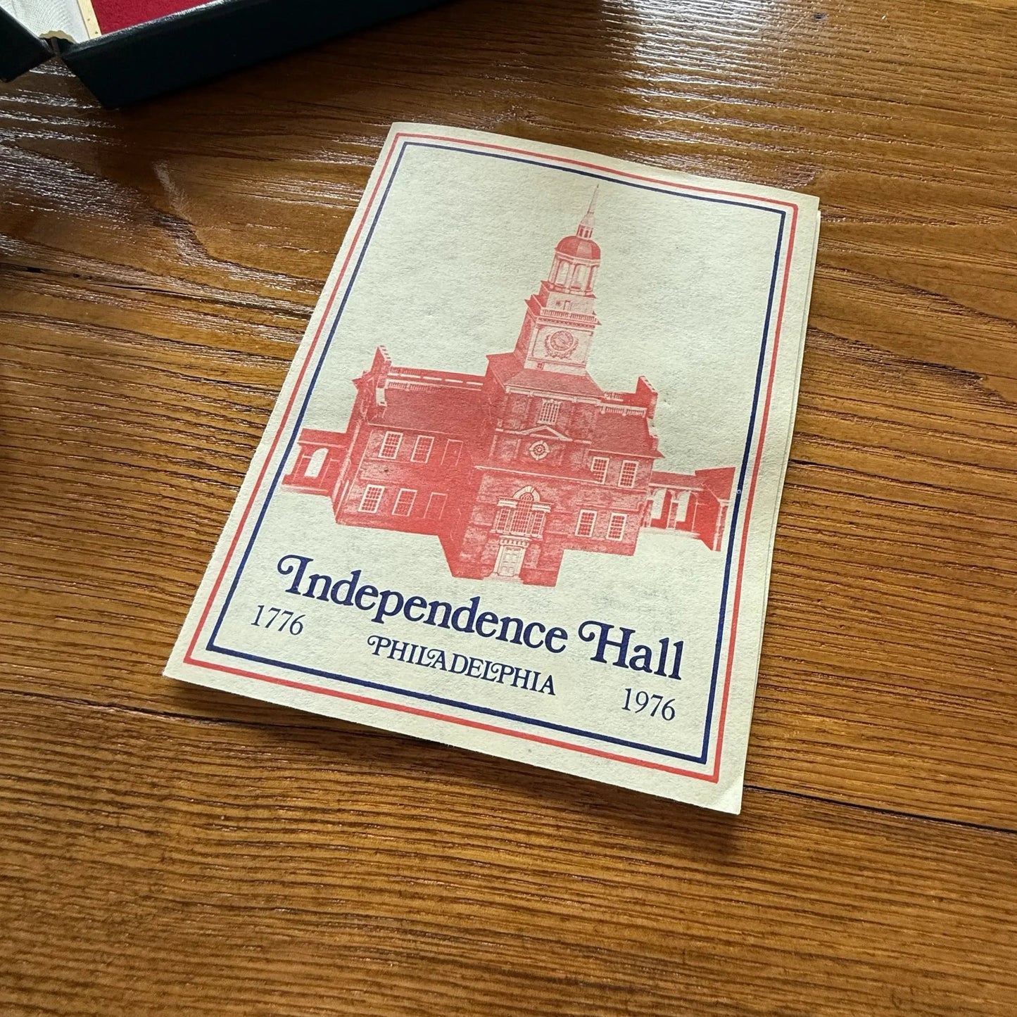 Independence Hall Wood Beam Relic in a presentation case for the Bicentennial – Individually numbered