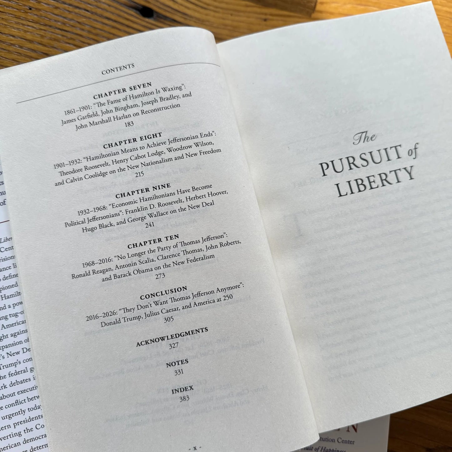 "The Pursuit of Liberty: How Hamilton vs. Jefferson Ignited the Lasting Battle Over Power in America"  — Signed bookplate by Jeffrey Rosen
